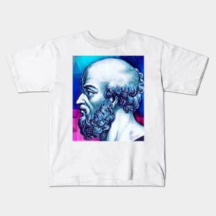 Eratosthenes of Cyrene Snowy Portrait | Eratosthenes of Cyrene Artwork 13 Kids T-Shirt